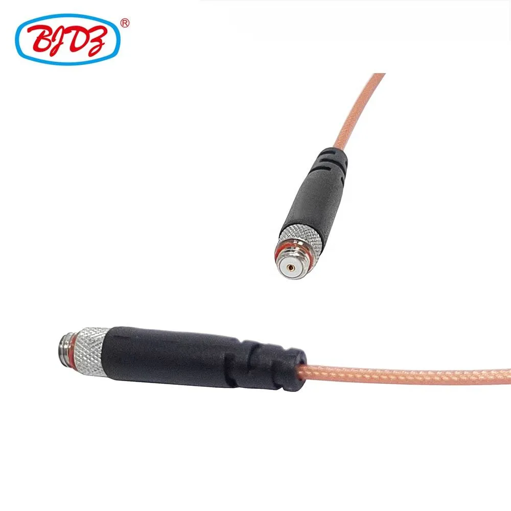 Microdot UNF M5 Male 10 32 Female to 10-32 Female Jack RF Coaxial Connector Using RG178 Pigtail Extension Cable