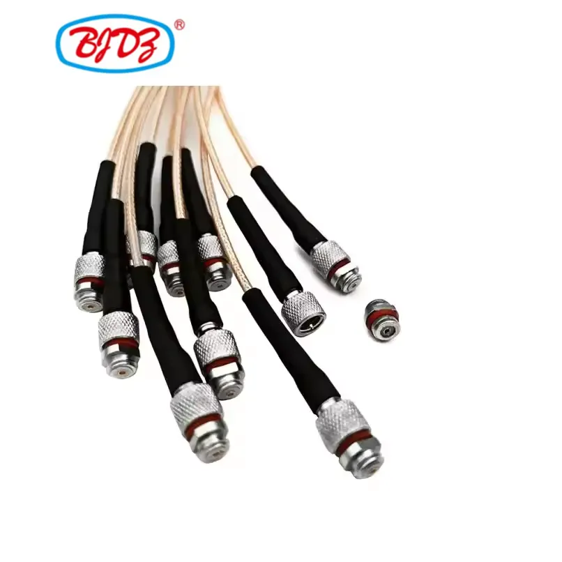 Microdot UNF M5 Male 10/32 to 10-32 Female jack RF coaxial connector Using RG178 Coax cable assembly