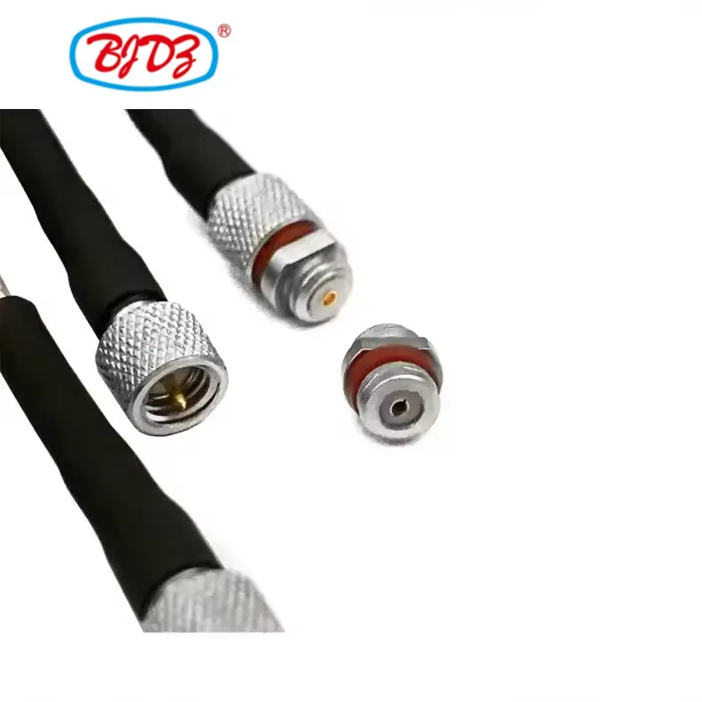 Microdot UNF M5 Male 10/32 to 10-32 Female jack RF coaxial connector Using RG178 Coax cable assembly