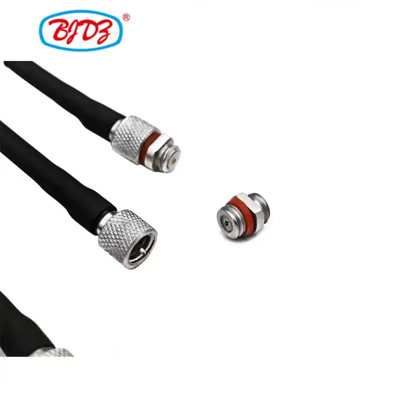 Microdot UNF M5 Male 10/32 to 10-32 Female jack RF coaxial connector Using RG178 Coax cable assembly
