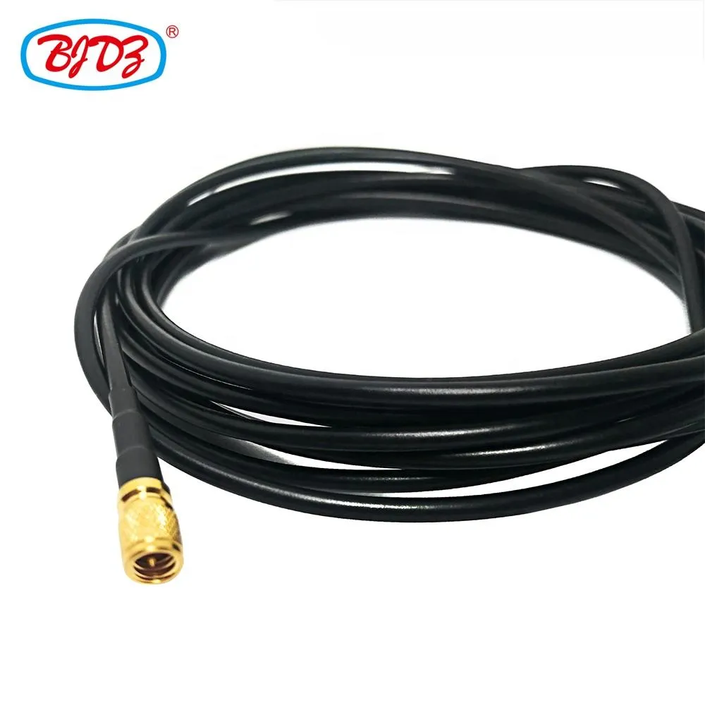 RF Cable Assembly Coaxial Connector BNC Male to 10-32 M5 Microdot UNF Male with RG174 Jumper Cable Assembly