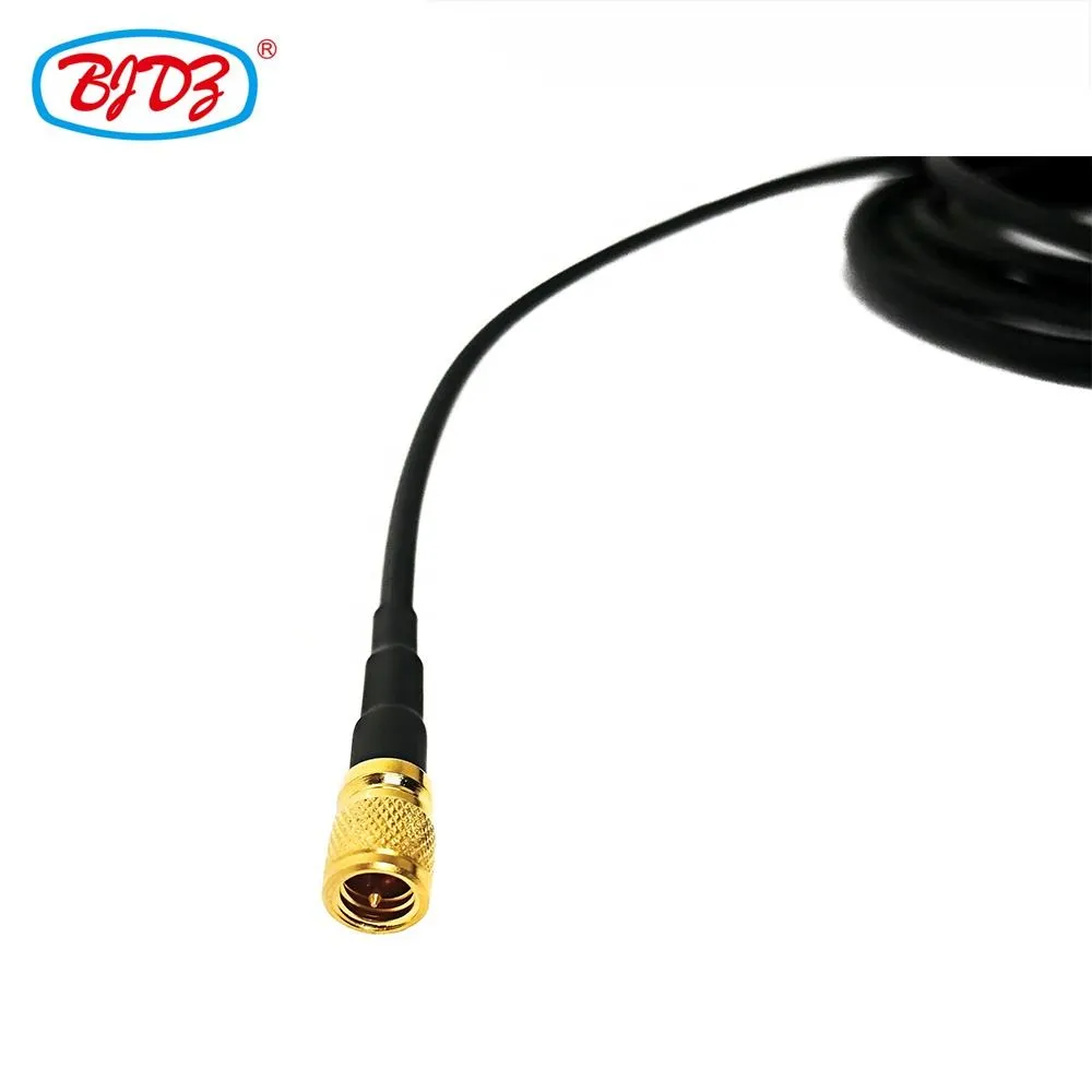 RF Cable Assembly Coaxial Connector BNC Male to 10-32 M5 Microdot UNF Male with RG174 Jumper Cable Assembly