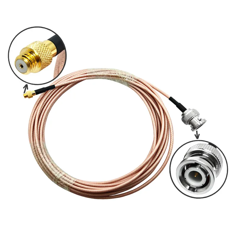 Manufacturer 10-32 UNF Female Jack to BNC Male Plug with RG316 Pigtail Jumper Extension Cable Assembly OEM