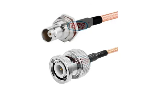 Factory 50 Ohm BNC Male Plug to BNC Female Bulkhead RF Coaxial Connector with RG316 RG 316 RF Coax Cable Assembly
