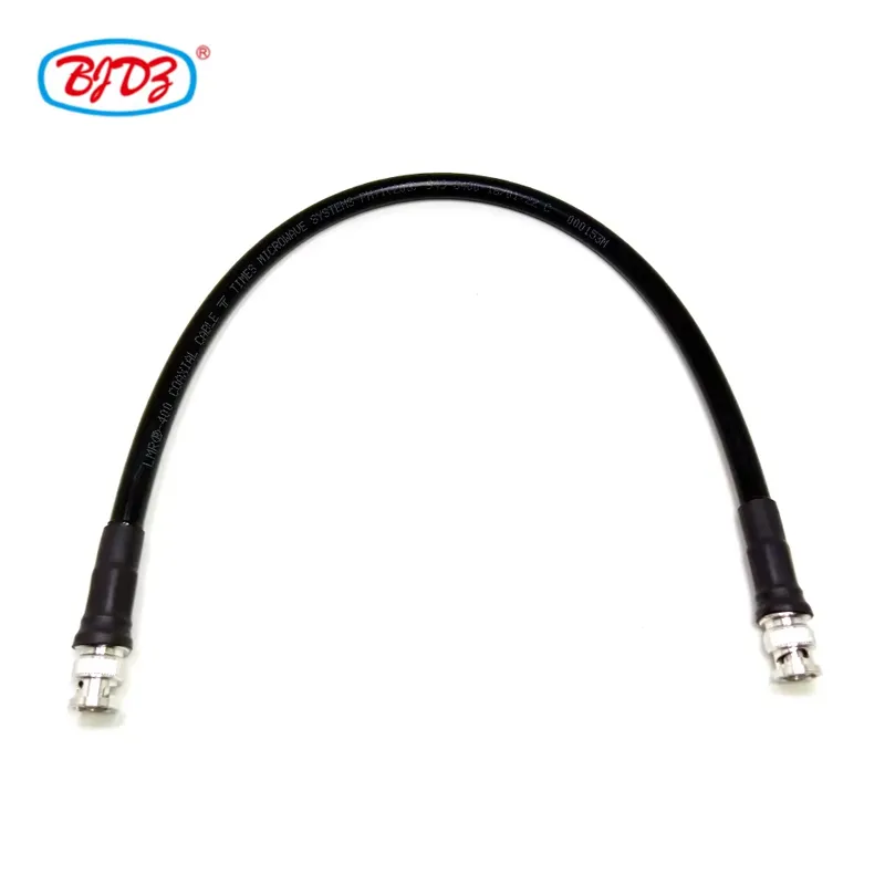 Factory Directly Customizable Wholesale BNC Male Plug to BNC Male Plug LMR-400 LMR400  RF Coax Coaxial Cable 50cm
