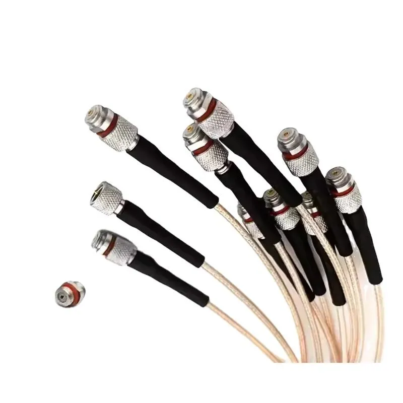 Factory Price Microdot BNC Female Jack to 10-32 Female Jack RF Coaxial Connector Using RG178 RF Extension Coax Cable Assembly