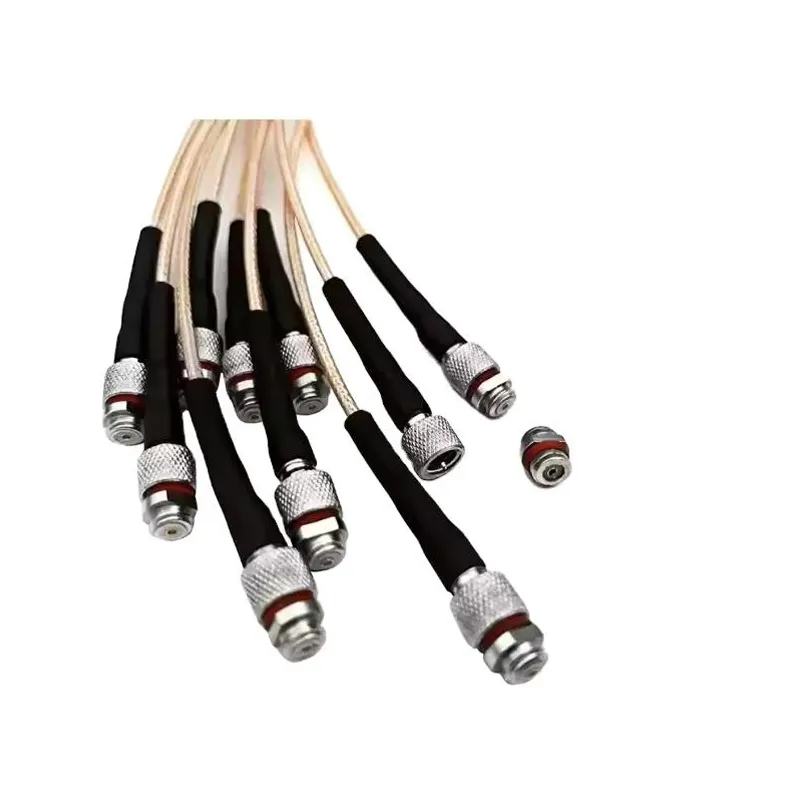 Factory Price Microdot BNC Female Jack to 10-32 Female Jack RF Coaxial Connector Using RG178 RF Extension Coax Cable Assembly