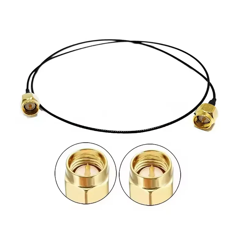 Factory SMA SMB BNC TNC MMCX Fraka Coaxial Connector for Mini Coax Jumper Cable 1.13mm 1.13 RF Cable Coaxial Assembly