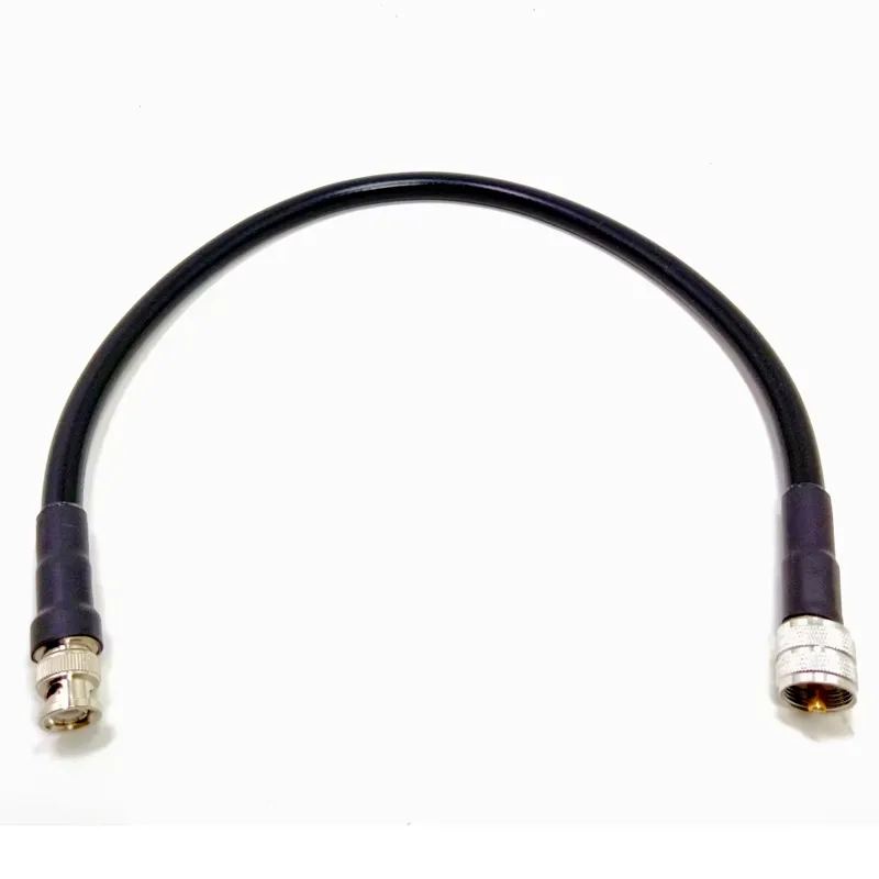 Factory Supply Customizable LMR400 LMR 400 BNC Male Plug UHF PL-259 PL259 Male Plug RF Jumper Cable Assembly Pigtail Copper