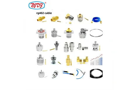 Premium Multi-Connector RF Pigtail Cable Assembly – SMA, N, QMA, BNC, TNC, 4.3-10, MCX, MMCX, SMB Male Plug to Female Flange Jack – RG402 (50Ω, 34GHz)