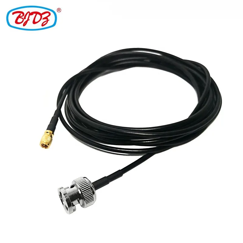Factory Supply RF Cable Assembly Coaxial Connector BNC Male to 10-32 M5 Microdot UNF Male with RG174 Jumper Cable Assembly