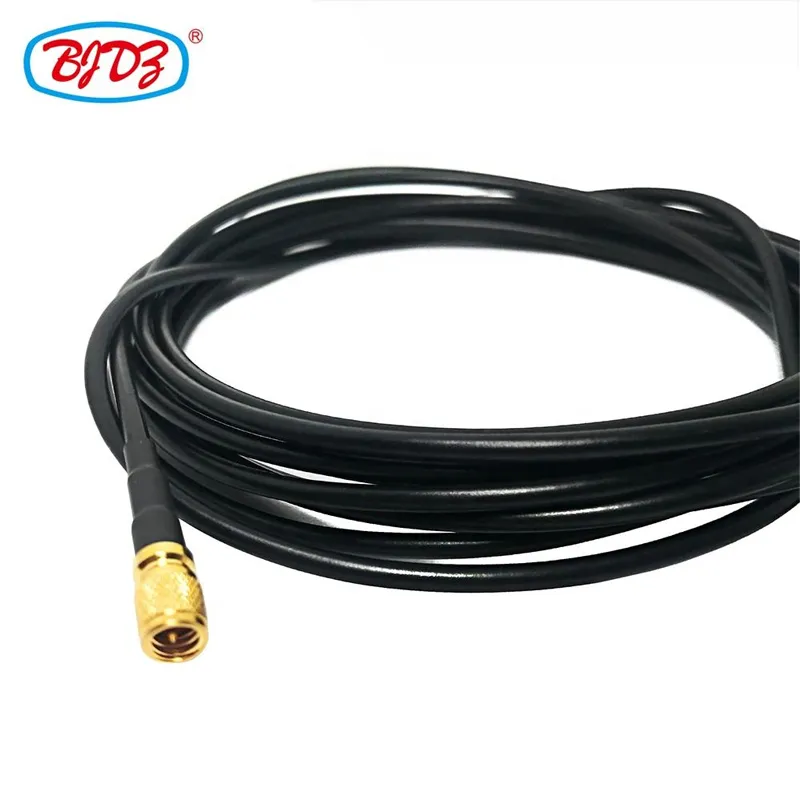 Factory Supply RF Cable Assembly Coaxial Connector BNC Male to 10-32 M5 Microdot UNF Male with RG174 Jumper Cable Assembly