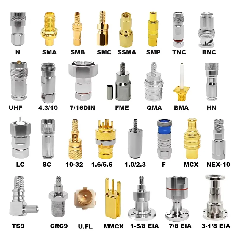 Factory Supply RG223 RF Pigtail Jumper Extension Cable BNC Male BNC Male Plug Copper Conductor PTFE Wires Cable Assemblies