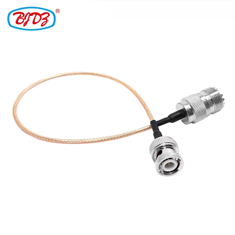 Factory Supply UHF Female Jack to BNC Male RG316 RF Coaxial Cable Connector Converter Cable Assembly ROHS in Stock 50cm