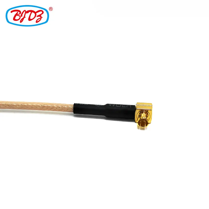 Manufacturer Wholesale 75ohm BNC Female Jack Bulkhead to MCX Male 90 Degree Plug RG179 Pigtail Jumper Extension Cable Assembly