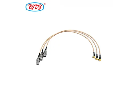 Manufacturer Wholesale 75ohm BNC Female Jack Bulkhead to MCX Male 90 Degree Plug RG179 Pigtail Jumper Extension Cable Assembly
