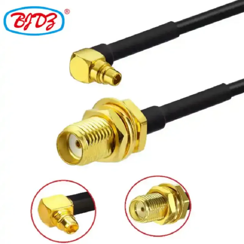 Factory Supply N UHF Sma Bnc Tnc QMA DIN Female Male SMB Rg316 Rg174 Rg223 Rg58 BJR240 BJR400 12 Jumper Cable Assembly