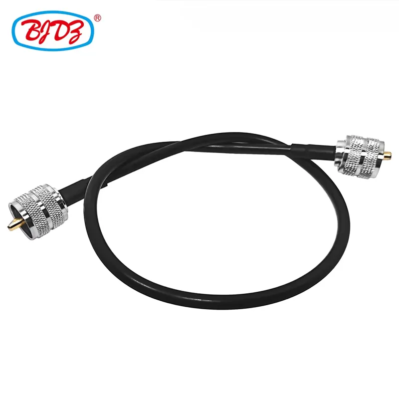 Factory RF Coaxial Cable UHF Male to Male Connector UHF PL259 Male to UHF Male PL259 for RG58 RG58U RF Pigtail Cable 50cm