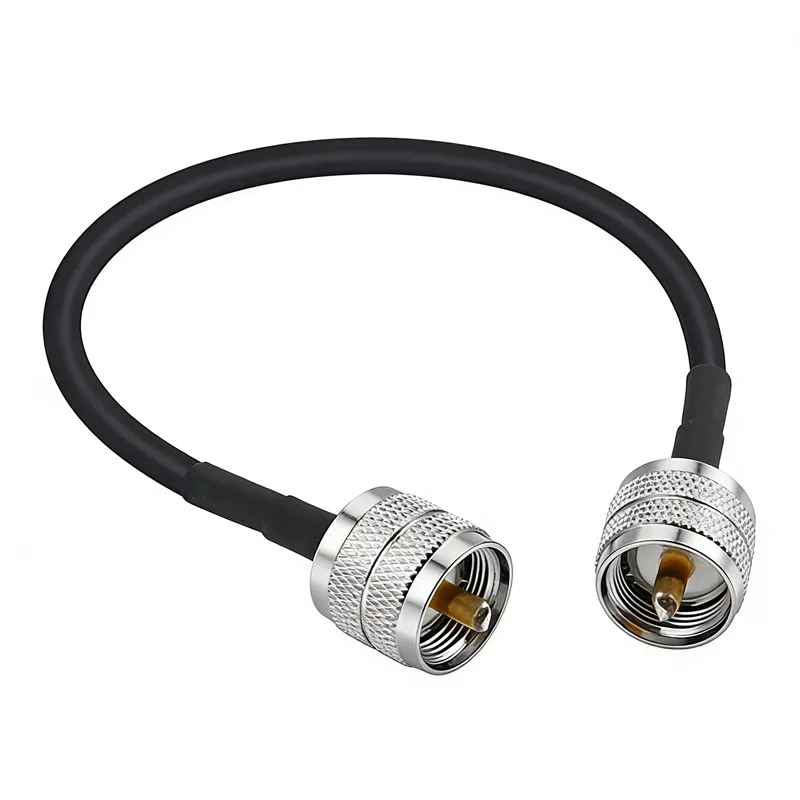 Factory RF Coaxial Cable UHF Male to Male Connector UHF PL259 Male to UHF Male PL259 for RG58 RG58U RF Pigtail Cable 50cm