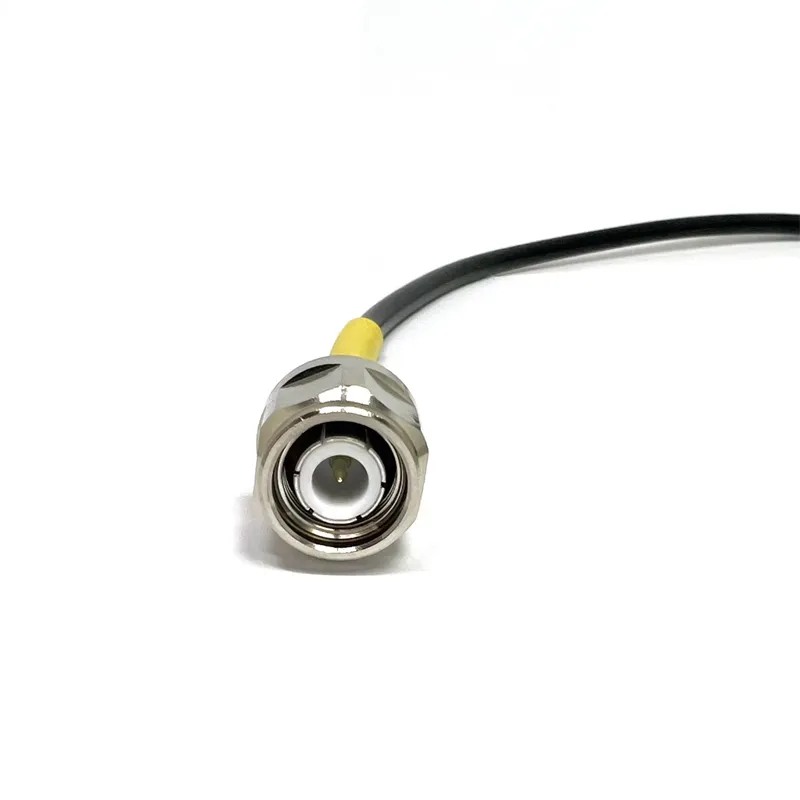 BJDZ 50Ohm TNC Male to TNC Female Bulkhead for 086 RF Coaxial Cable Assembly, 0-3GHz, 10cm Length, Low-Loss Extension