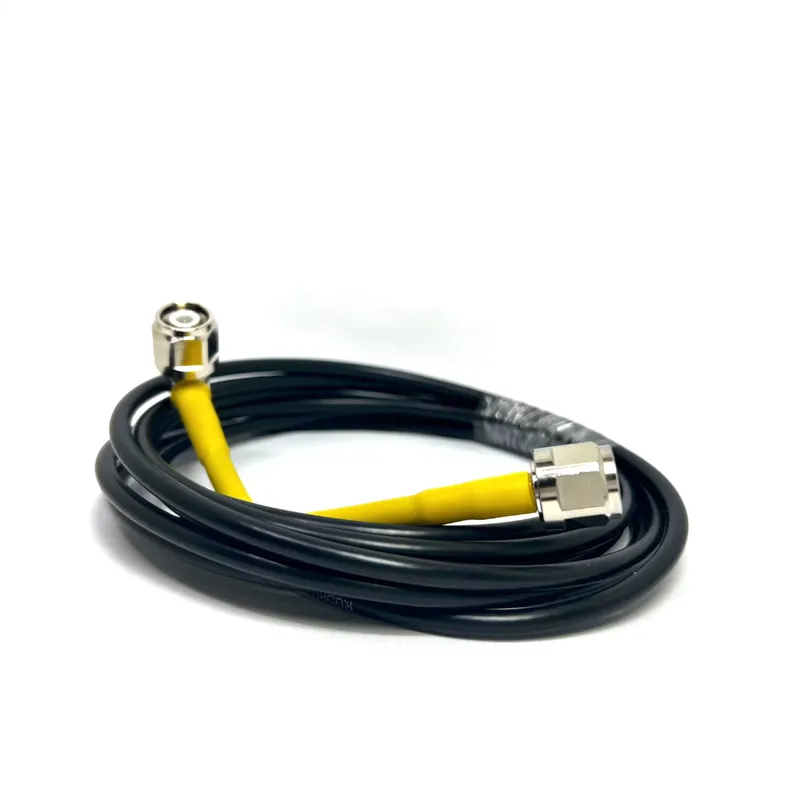 BJDZ 50Ohm TNC Male to TNC Female Bulkhead for 086 RF Coaxial Cable Assembly, 0-3GHz, 10cm Length, Low-Loss Extension