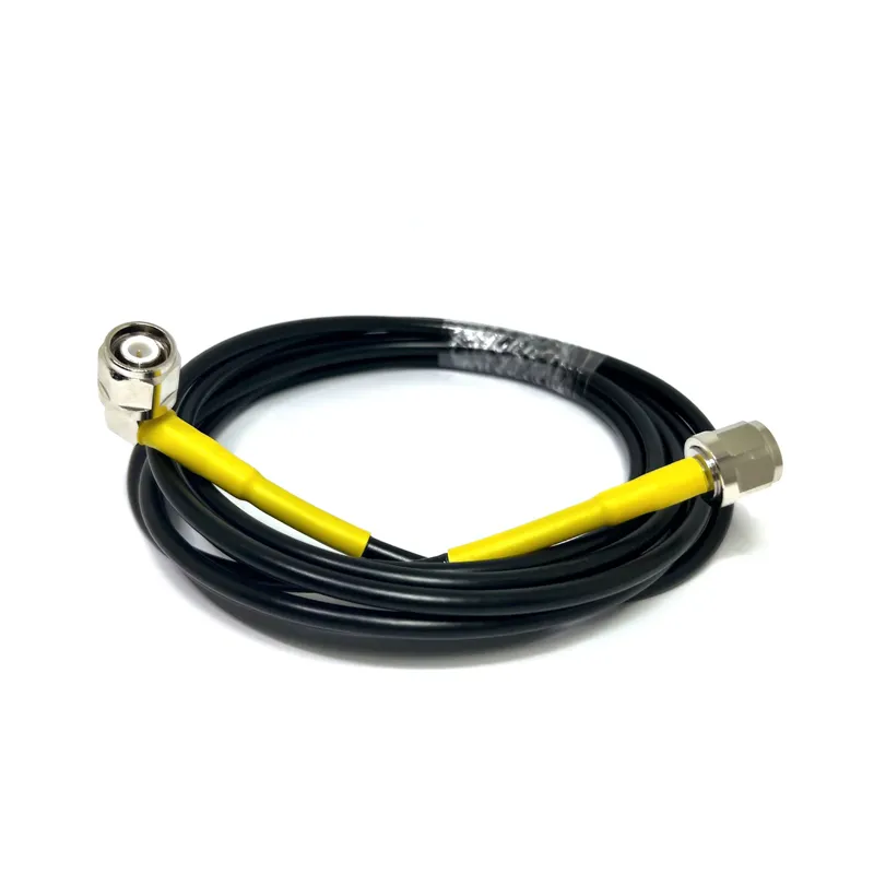 BJDZ 50Ohm TNC Male to TNC Female Bulkhead for 086 RF Coaxial Cable Assembly, 0-3GHz, 10cm Length, Low-Loss Extension