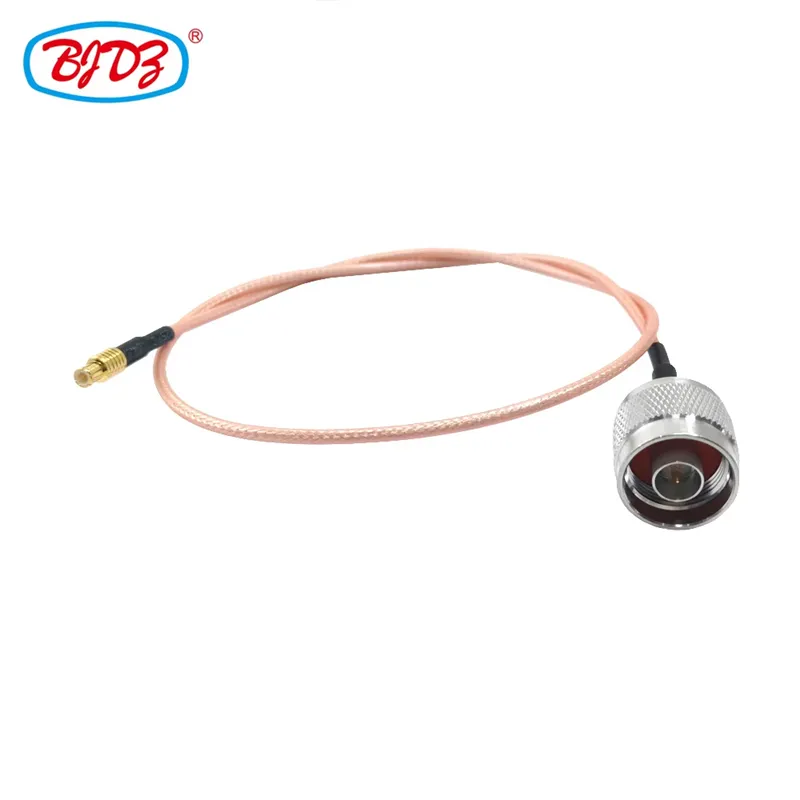 Factory Supply 50 Ohm N Type Male Plug to MCX Male Plug for RG178 RG316 RF Pigtail Extension Cable 30cm