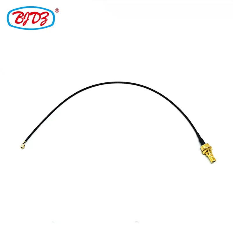 Factory SMB to UFL U.FLRF Adapter Cable SMB Bulkhead Male Jack with Fixing Nut OD 1.13 1.37 mm Extension Pigtail Cable