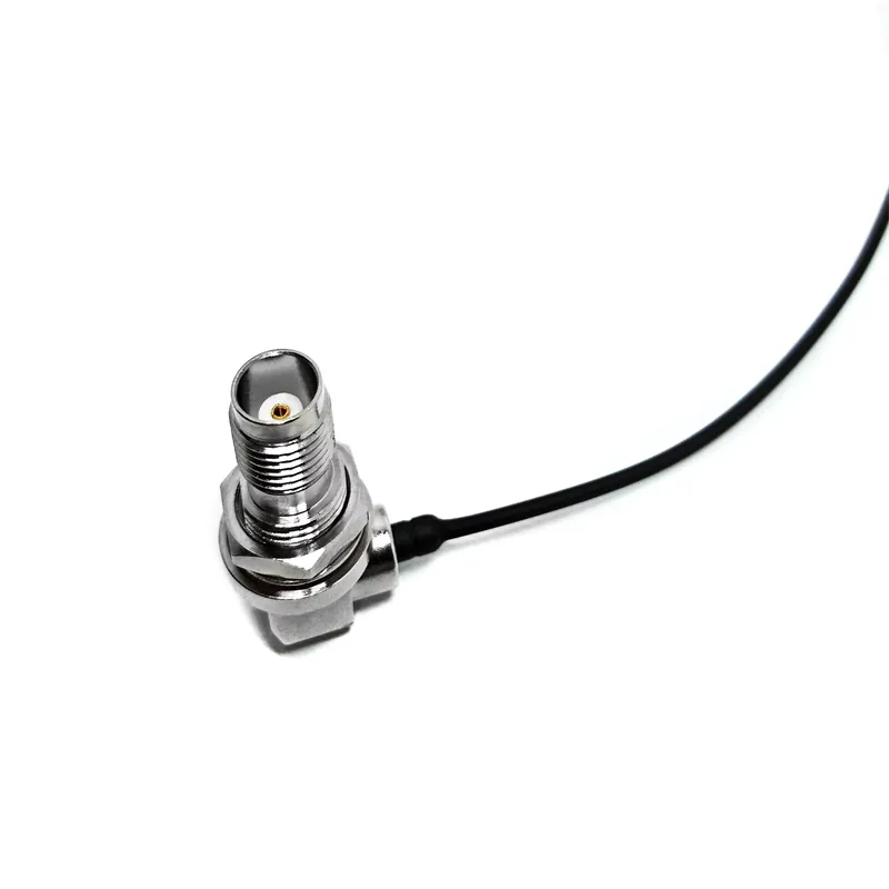 MBX Male Pin RA Right Angle 90 Degree to TNC Female Jack Bulkhead Waterproof RA for 047 RF Coaxial Cable Assembly