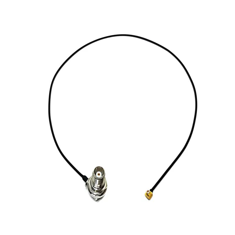 MBX Male Pin RA Right Angle 90 Degree to TNC Female Jack Bulkhead Waterproof RA for 047 RF Coaxial Cable Assembly
