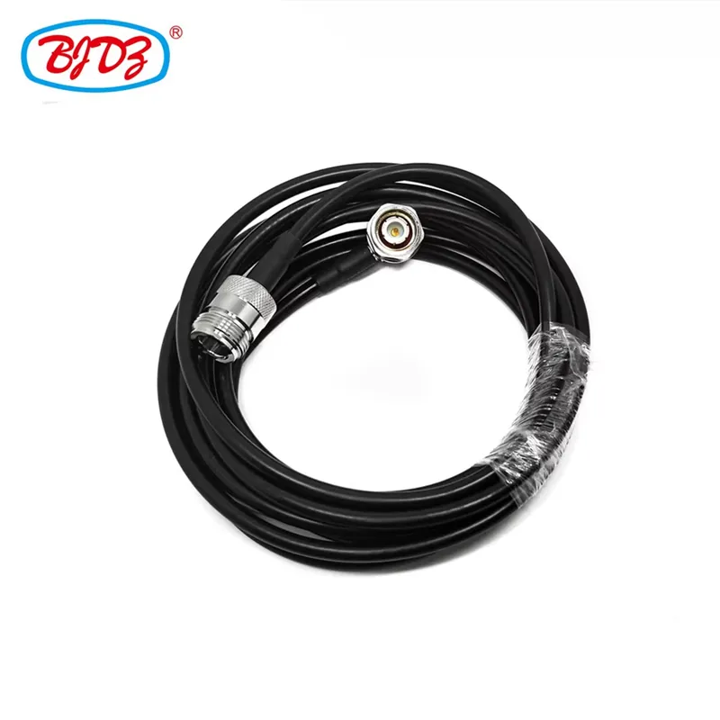 TNC Male Right Angle 90 Degree to N Female Jack  LMR195 Jumper Cable Assembly Pigtail