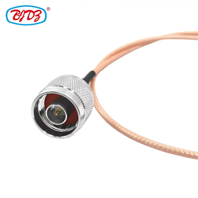 Factory Supply 50 Ohm N Type Male Plug to MCX Male Plug for RG178 RG316 RF Pigtail Extension Cable 30cm