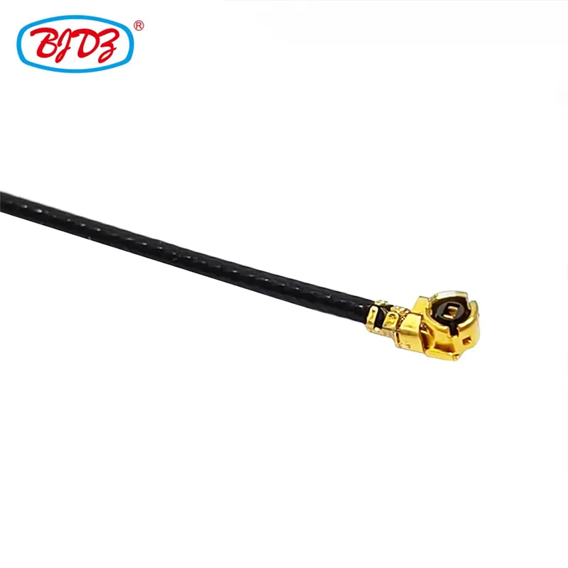 Factory Directly UFL U.FL Female to MMCX 90 Degree Male Pigtail 1.13mm 1.37 mm Micro for Antenna RF Coaxial Cable