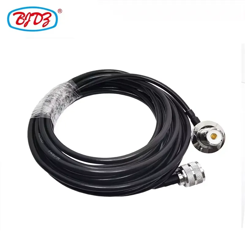 Factory Supply RG58U RF Coaxial Cable Assembly UHF PL259 to UHF SO239 Female Jack Pigtail Jumper Extension Cable Assembly