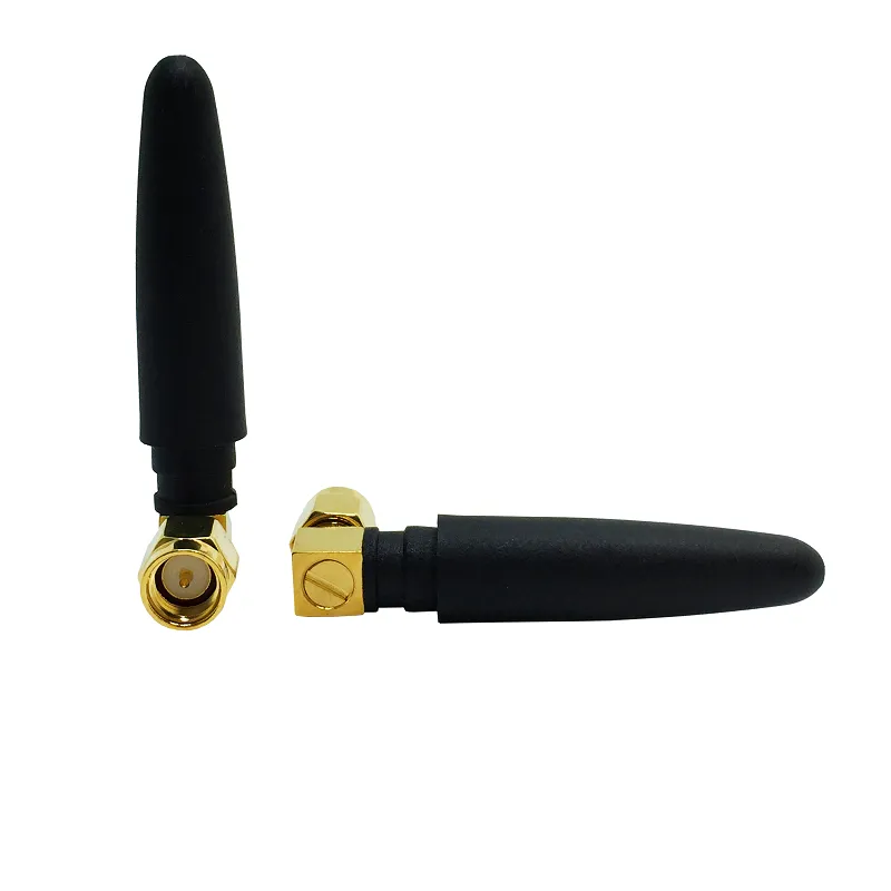 Factory Supply Sma Male Plug 2.4G  2db 5cm Indoor Wifi Router Black Coaxial Antenna Rohs in Stock