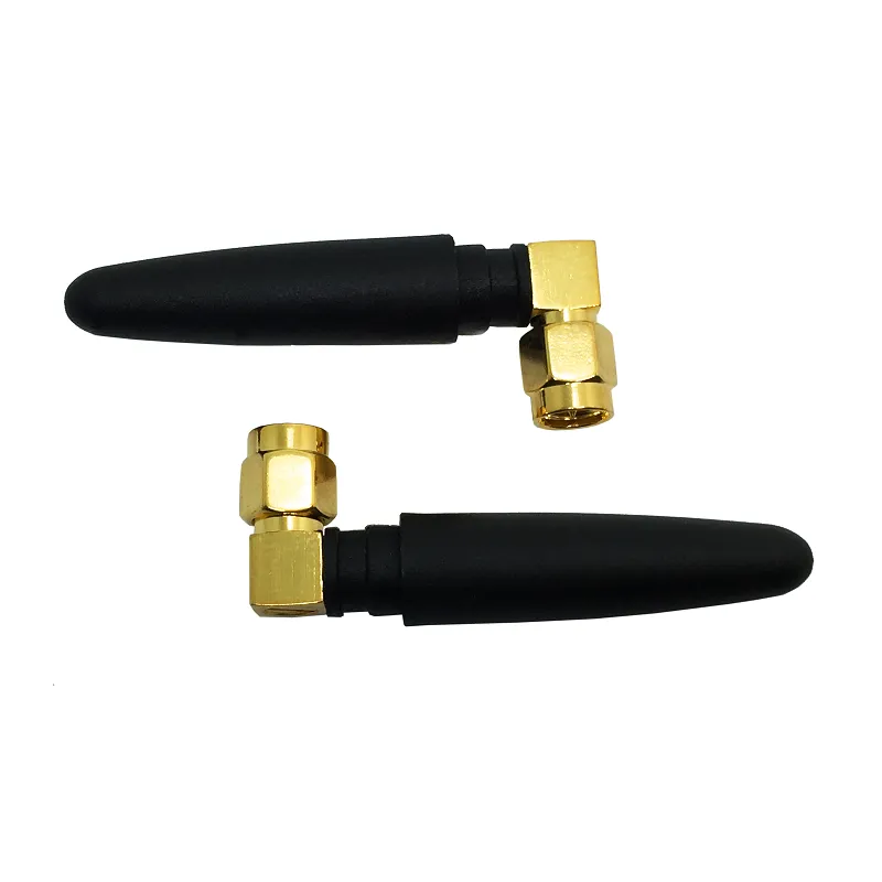 Factory Supply Sma Male Plug 2.4G  2db 5cm Indoor Wifi Router Black Coaxial Antenna Rohs in Stock