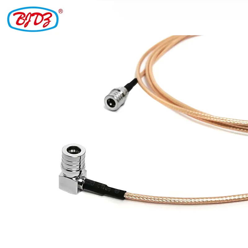 Best Price Qma Male to Qma Male Plug Connector Right Angle Elbow Qma Rg316 Jumper Cable Assembly