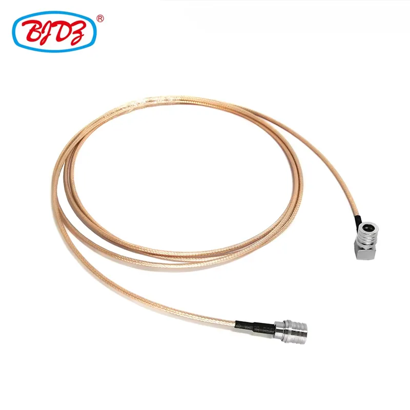 Best Price Qma Male to Qma Male Plug Connector Right Angle Elbow Qma Rg316 Jumper Cable Assembly