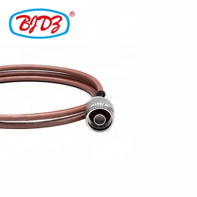 Factory QMA Male to N Type Male Plug for RG142 RG400 High-frequency RF Coax Coaxial Cable Assembly
