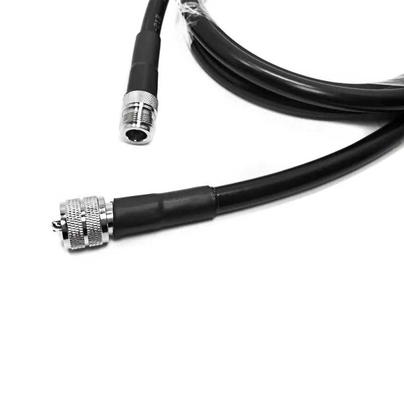 RF Coaxial Cable Assembly N Type Female Jack Straight Crimp to UHF Male for LMR400 Cable Extension Jumper