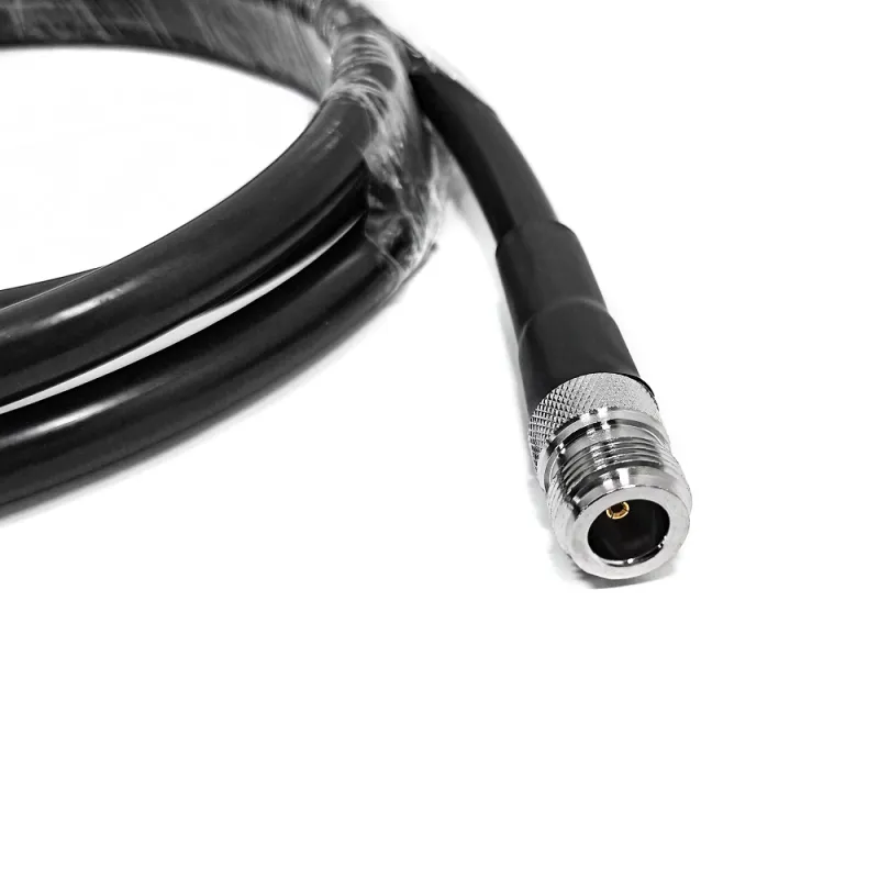 RF Coaxial Cable Assembly N Type Female Jack Straight Crimp to UHF Male for LMR400 Cable Extension Jumper