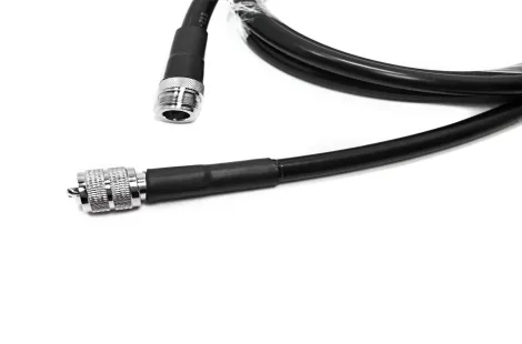 RF Coaxial Cable Assembly N Type Female Jack Straight Crimp to UHF Male for LMR400 Cable Extension Jumper