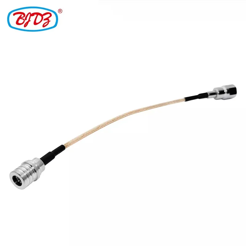 Factory Supply Wholesale QMA Male Plug to FME Male for RG316 Rf Wire Pigtail Jumper Extension Cable Assembly