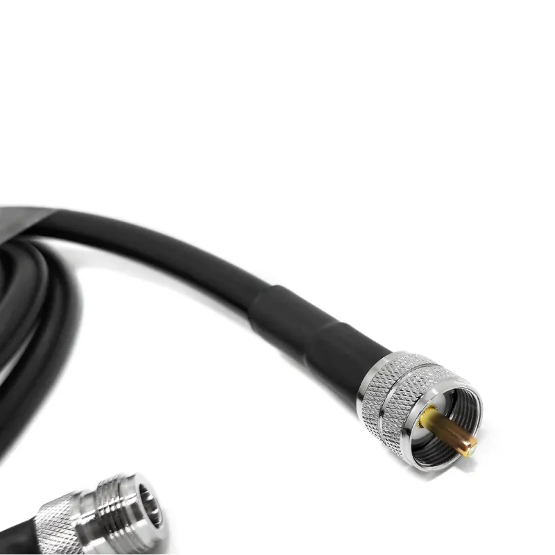 RF Coaxial Cable Assembly N Type Female Jack Straight Crimp to UHF Male for LMR400 Cable Extension Jumper