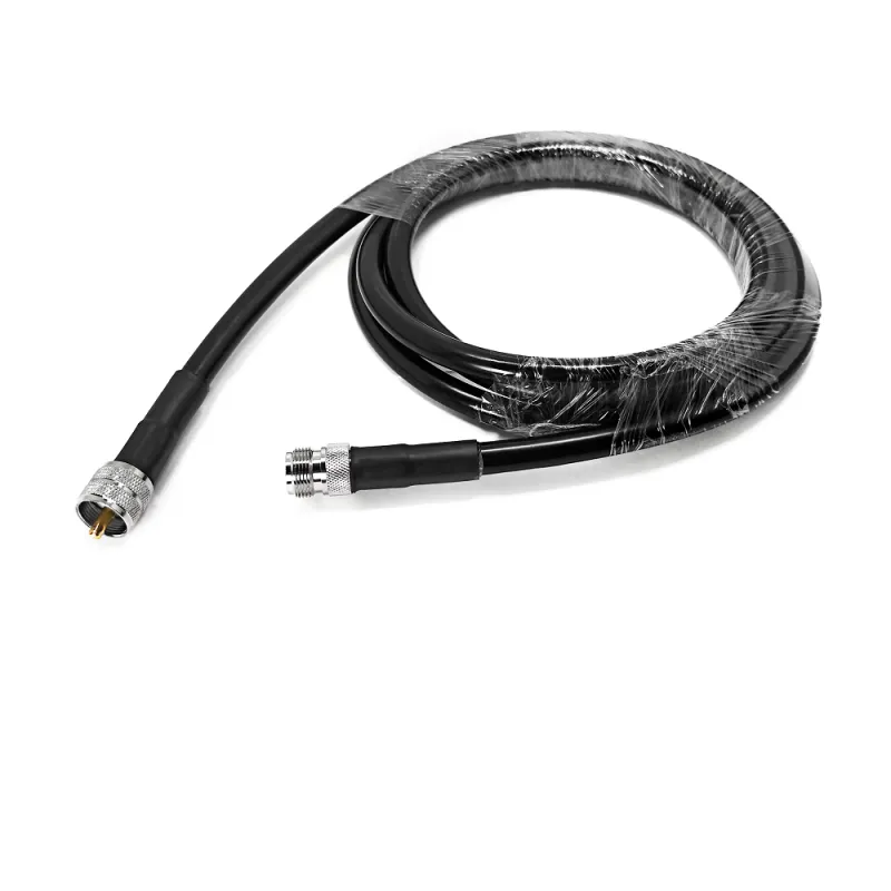 RF Coaxial Cable Assembly N Type Female Jack Straight Crimp to UHF Male for LMR400 Cable Extension Jumper