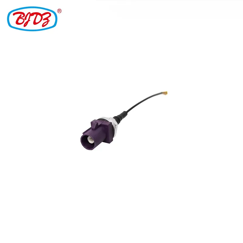 Manufacturer Fakra Male to UFL U.FL Cable FAKRA Male D Type to UFL Female Jack 1.37mm 1.13mm Pigtail Cable Assembly
