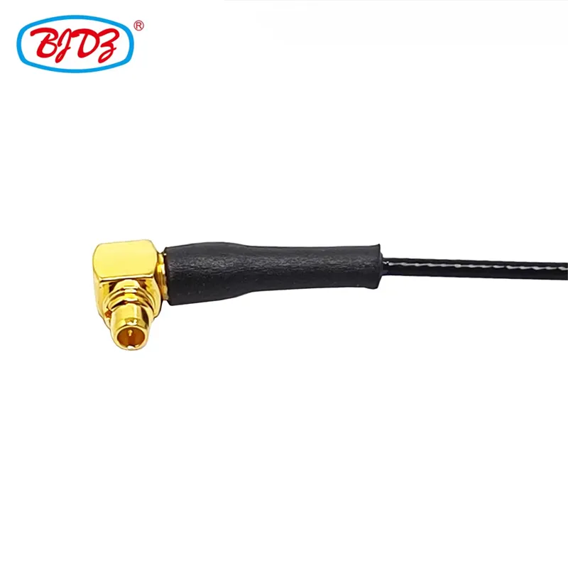 Factory Directly UFL U.FL Female to MMCX 90 Degree Male Pigtail 1.13mm 1.37 mm Micro for Antenna RF Coaxial Cable