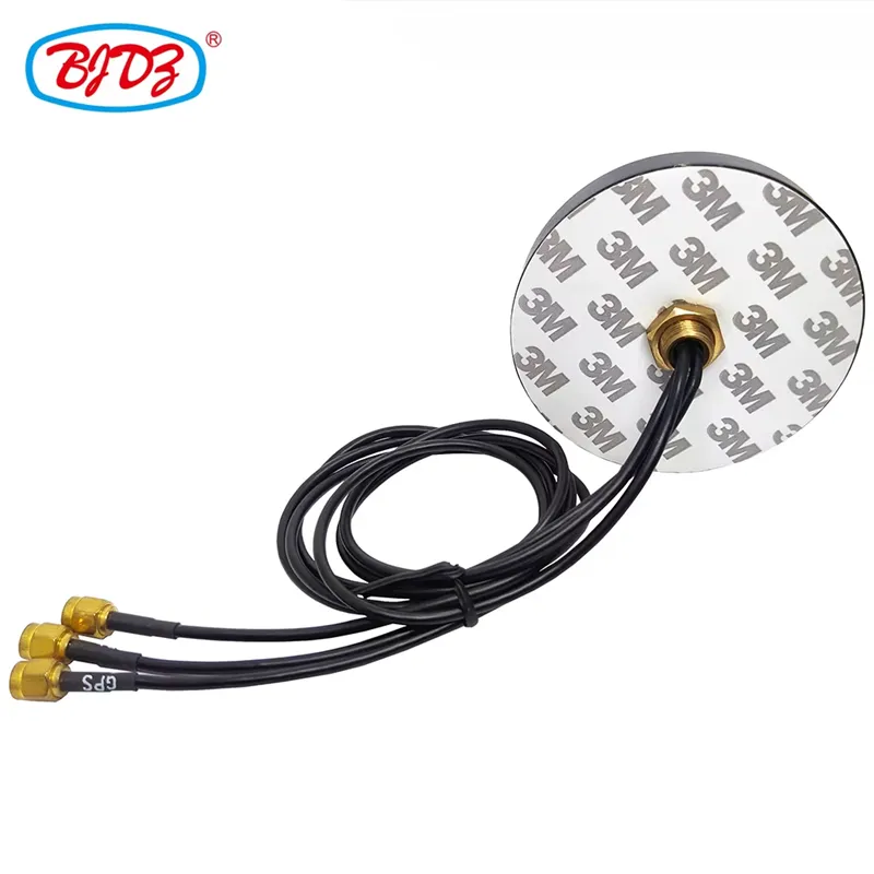 Factory Supply Suction Cup Antenna With 3 SMA Male Plug RF Pigtail Extension WiFi Network Antenna Cable