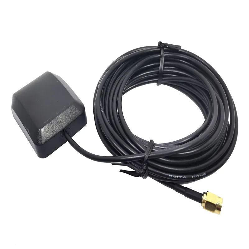 GPS Antenna SMA Male Straight Crimp for RG174 RF Coaxial Cable Length 3m