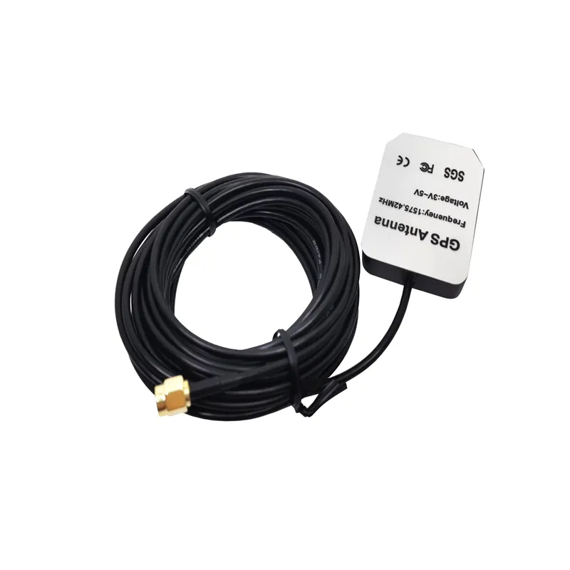 GPS Antenna SMA Male Straight Crimp for RG174 RF Coaxial Cable Length 3m